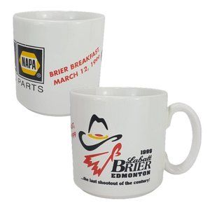 Vintage 1999 Labatt Brier Mug Teacup Edmonton Alberta Brier Breakfast Curling